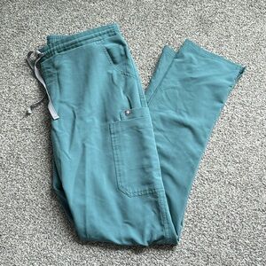 Women Size Large/ Tall Bottom- Yola Skinny Scrub Pants Hydrogreen